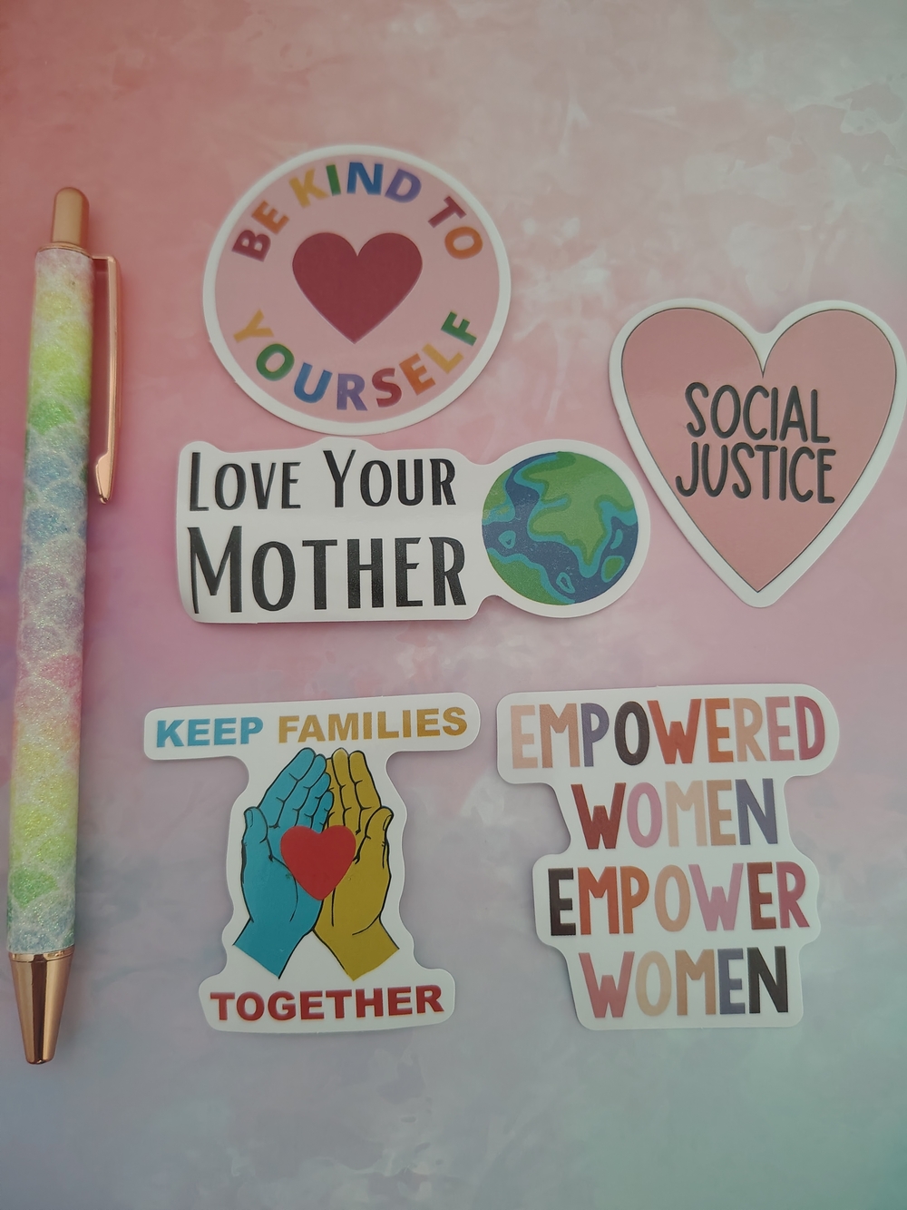 🪅Political Quote Stickers Mix 5 Pieces- Set 4🪅